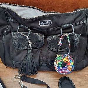 Itzy Ritzy Triple Threat diaper bag and JuJuBe pac
